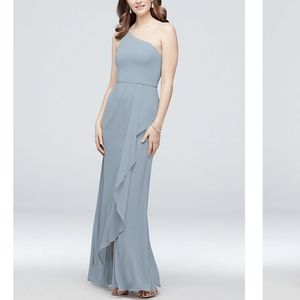 Davids Bridal Dusty Blue dress size 4